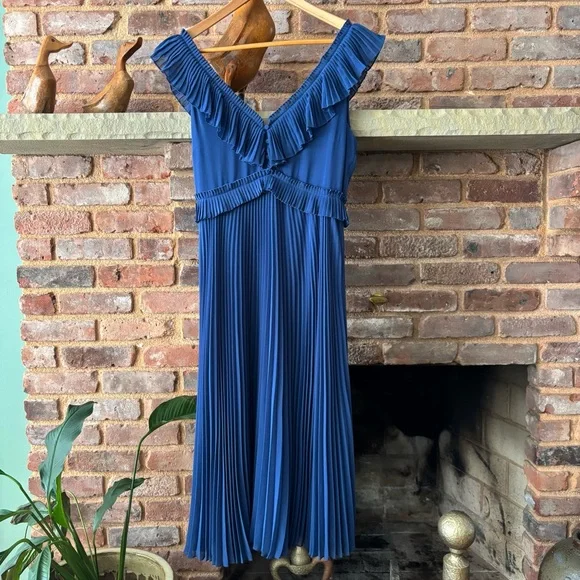 Sezane Rachelle Midi Ruffle Dress - Picture 4 of 9